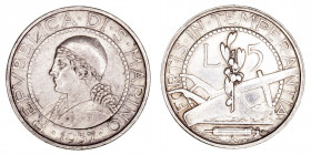 Monedas Extranjeras
San Marino
5 Liras. AR. 1937 R. 5.02g. KM.9. MBC+.