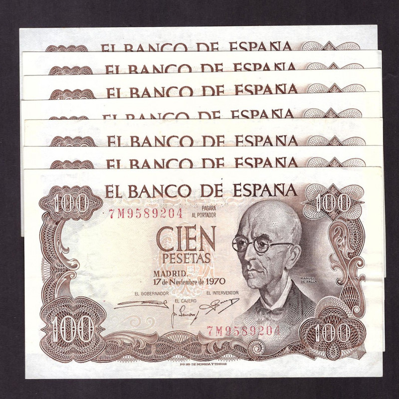 Billetes
Francisco Franco, Banco de España
100 Pesetas. 17 noviembre 1970. Lot...