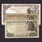 Billetes
Billetes Extranjeros
Guinea Ecuatorial. Lote de 3 billetes. 100 Bipkwele 1979 (2) y 1000 Bipkwele 1979. MBC a RC.