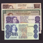 Billetes
Billetes Extranjeros
Sudáfrica. Lote de 4 billetes. 2, 5, 10 y 20 Rand. EBC a MBC-.