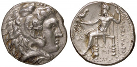 GRECHE - RE DI MACEDONIA - Alessandro III (336-323 a.C.) - Tetradracma (Babilonia) - Testa di Eracle a d. /R Zeus seduto a s. con aquila e scettro; da...