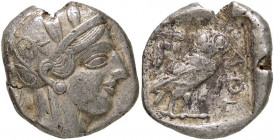 GRECHE - ATTICA - Atene - Tetradracma - Testa di Atena a d. /R Civetta a d. in quadrato Sear 2526 (AG g. 17,19)
BB/qBB