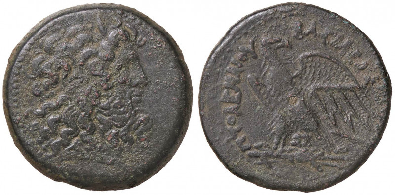 GRECHE - RE TOLEMAICI - Tolomeo IV, Filopatore (221-204 a.C.) - AE 38 - Testa di...