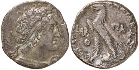 GRECHE - RE TOLEMAICI - Tolomeo X, Alessandro (106-88 a.C.) - Tetradracma - Testa diademata a d. /R Aquila su fulmine a s. Sear 7938 (AG g. 12,35)
BB
