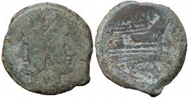 ROMANE REPUBBLICANE - MAIANIA - C. Maianus (153 a.C.) - Asse - Testa di Giano /R Prua di nave a d. Cr. 203/2 (AE g. 18,62)
MB