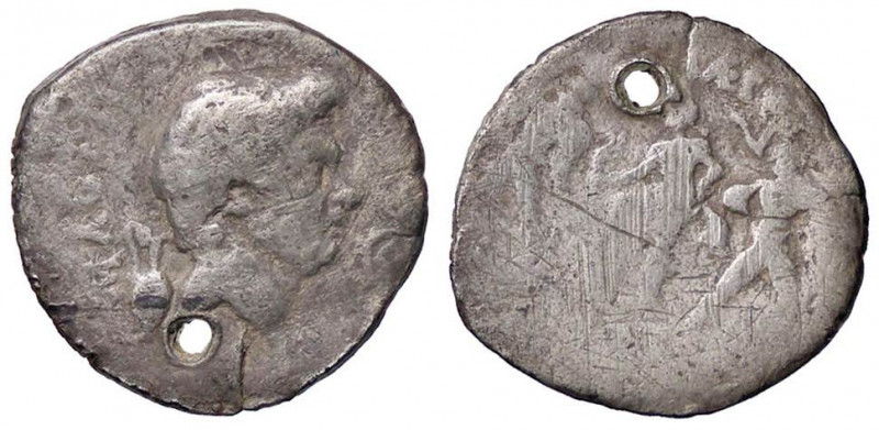 ROMANE REPUBBLICANE - POMPEO MAGNO - M. Minatius Sabinus (42-40 a.C.) - Denario ...