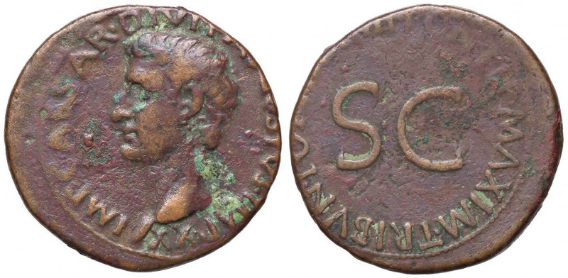 ROMANE IMPERIALI - Augusto (27 a.C.-14 d.C.) - Asse - Testa a s. /R SC entro scr...