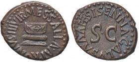 ROMANE IMPERIALI - Augusto (27 a.C.-14 d.C.) - Quadrante - Incudine /R SC entro corona C. 352 (AE g. 3,12)
qSPL