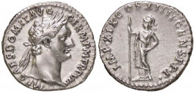 ROMANE IMPERIALI - Domiziano (81-96) - Denario - Busto laureato a d. /R Minerva stante a s. con lancia C. 250; RIC 140 (AG g. 3,39)
SPL+