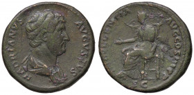 ROMANE IMPERIALI - Adriano (117-138) - Asse - Busto drappeggiato a d. /R La Clemenza seduta a s. con patera e scettro (AE g. 12,78)
BB