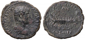 ROMANE IMPERIALI - Adriano (117-138) - Asse - Testa laureata a d. /R Galera a d. con rematori e pilota (AE g. 7,14)
MB-BB