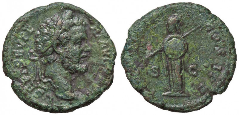 ROMANE IMPERIALI - Settimio Severo (193-211) - Asse - Testa laureata a d. /R Pal...