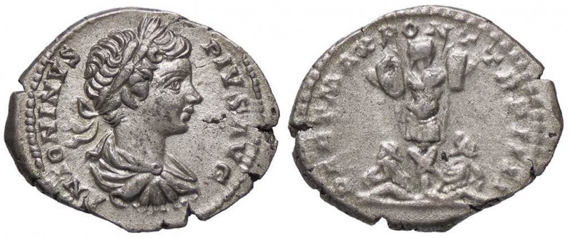 ROMANE IMPERIALI - Caracalla (198-217) - Denario - Busto giovanile laureato e dr...
