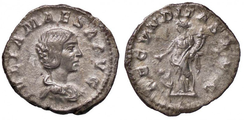 ROMANE IMPERIALI - Giulia Maesa (ava di Elagabalo) - Denario - Busto a d. /R La ...