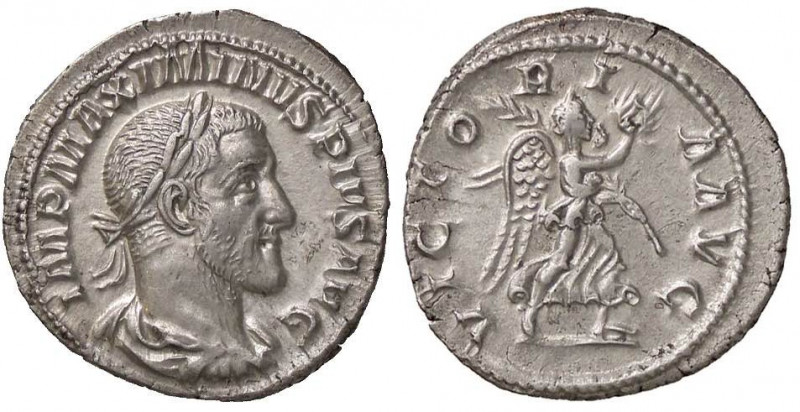 ROMANE IMPERIALI - Massimino I (235-238) - Denario - Busto laureato e corazzato ...