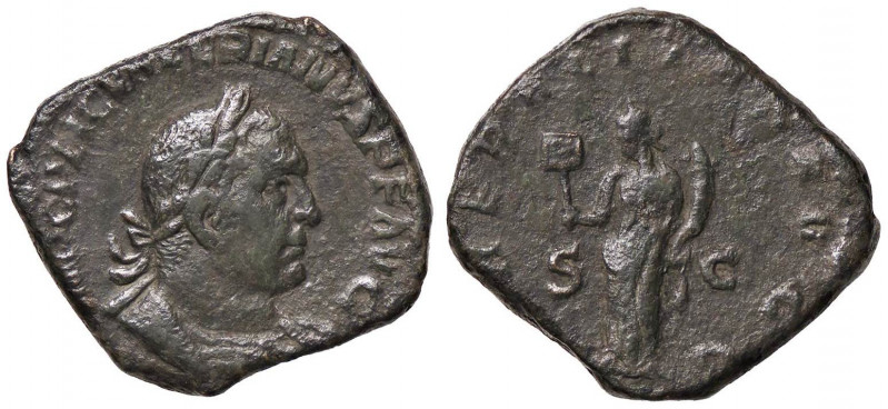 ROMANE IMPERIALI - Valeriano I (253-260) - Sesterzio - Busto laureato a d. /R La...