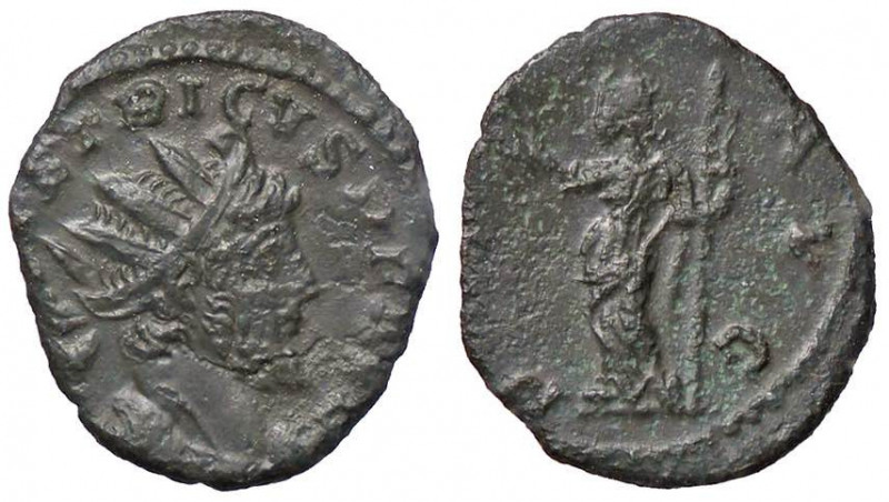 ROMANE IMPERIALI - Tetrico I (270-273) - Antoniniano - Busto radiato e drappeggi...
