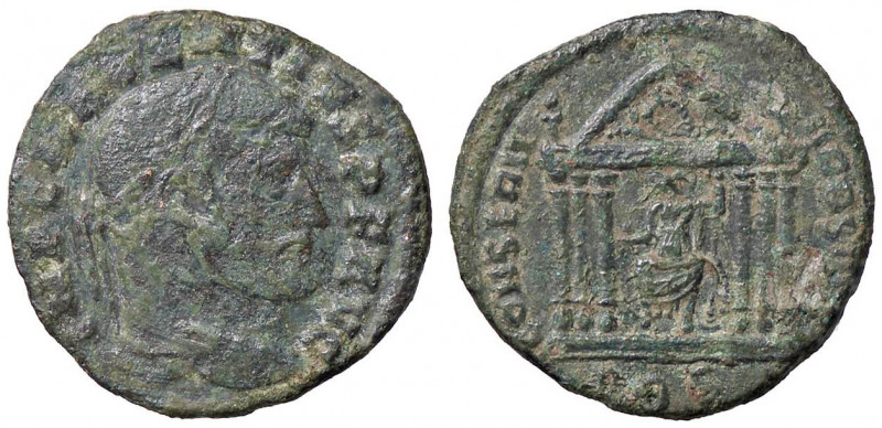 ROMANE IMPERIALI - Massenzio (306-312) - Follis - Testa laureata a d. /R Roma di...
