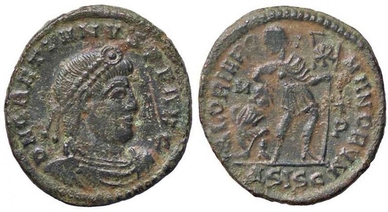 ROMANE IMPERIALI - Graziano (367-383) - AE 3 (Siscia) - Busto diademato e drappe...