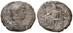 ROMANE PROVINCIALI - Adriano (117-138) - Tetradracma (Alessandria) - Busto laureato a d. /R Serapis seduto a s. con scettro (MI g. 11,12)
meglio di M...