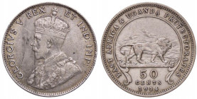 ESTERE - AFRICA OCCIDENTALE BRITANNICA - Giorgio V (1910-1936) - 50 Cents 1914 H Kr. 9 AG
BB/BB+
