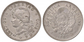 ESTERE - ARGENTINA - Repubblica - 50 Centavos 1882 Kr. 31 AG
SPL-FDC