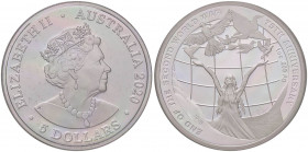 ESTERE - AUSTRALIA - Elisabetta II (1952) - 5 Dollari 2020 - Fine della II guerra mondiale AG In confezione
FS
