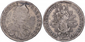 ESTERE - AUSTRIA - Maria Teresa e Francesco I (1740-1765) - Mezzo tallero 1752 AG Appiccagnolo rimosso
MB