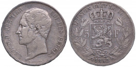 ESTERE - BELGIO - Leopoldo I (1831-1865) - 5 Franchi 1852 Kr. 17 AG
qBB