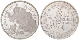 ESTERE - BELGIO - Alberto II (1993) - 10 Euro 2011 - Scoperta del polo Sud AG
FS