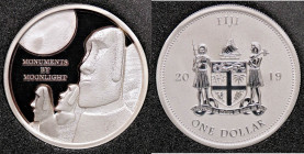 ESTERE - FIJI - Elisabetta II (1952) - Dollaro 2019 - Isola di Pasqua RR AG AG999 - 500 pezzi coniati, questo è il n. 62 In confezione
FS