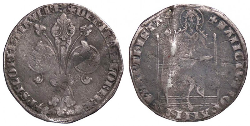ZECCHE ITALIANE - FIRENZE - Repubblica (1189-1532) - Guelfo da 4 soldi (1345-134...
