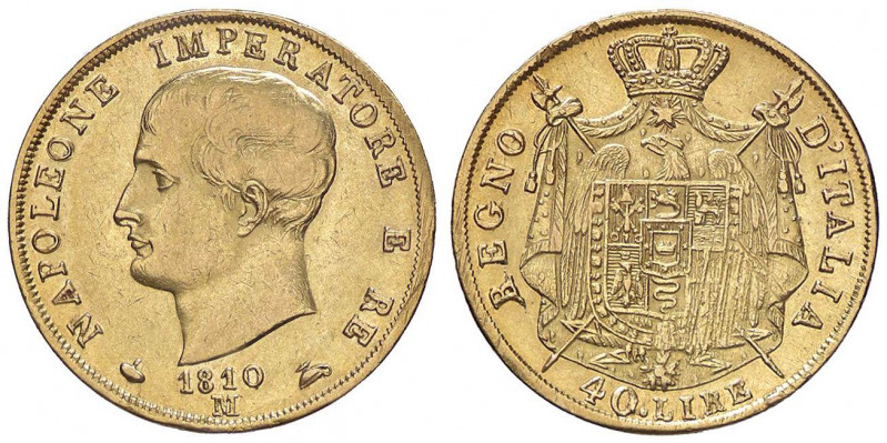 ZECCHE ITALIANE - MILANO - Napoleone I, Re d'Italia (1805-1814) - 40 Lire 1810 P...