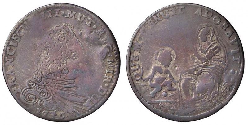 ZECCHE ITALIANE - MODENA - Francesco III d'Este (1737-1780) - Lira 1739 CNI 151/...