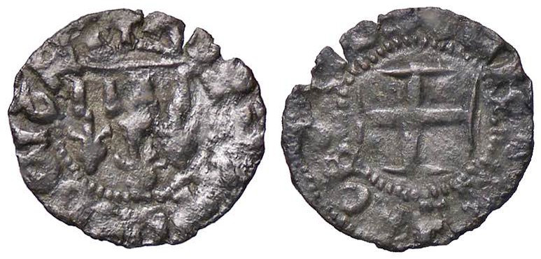 ZECCHE ITALIANE - NAPOLI - Roberto d'Angiò (1309-1343) - Denaro MIR 29/3 RRR (MI...