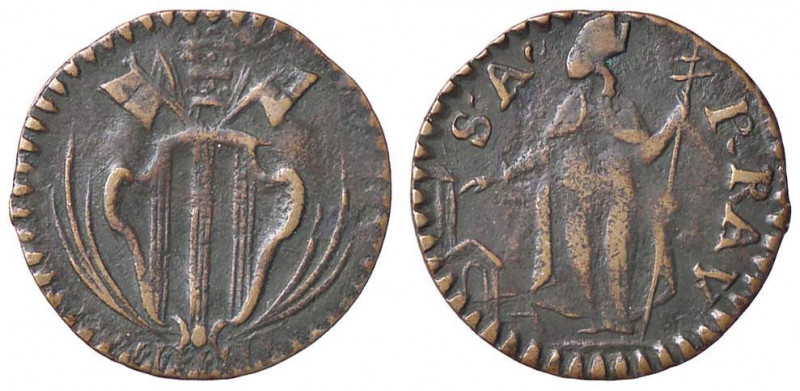 ZECCHE ITALIANE - RAVENNA - Benedetto XIV (1740-1758) - Quattrino Munt. 749; DV ...