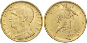 SAVOIA - Vittorio Emanuele III (1900-1943) - 50 Lire 1931 IX Littore Pag. 657; Mont. 37 AU
FDC