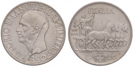 SAVOIA - Vittorio Emanuele III (1900-1943) - 20 Lire 1936 XIV Impero Pag. 681; Mont. 78 R AG Sigillata Egisto Cedrini
SPL