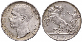 SAVOIA - Vittorio Emanuele III (1900-1943) - 10 Lire 1927 * Biga Pag. 692; Mont. 89 AG
bello SPL