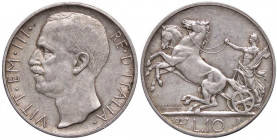 SAVOIA - Vittorio Emanuele III (1900-1943) - 10 Lire 1927 ** Biga Pag. 692a; Mont. 90 AG
qSPL