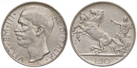 SAVOIA - Vittorio Emanuele III (1900-1943) - 10 Lire 1927 ** Biga Pag. 692a; Mont. 90 AG
BB-SPL