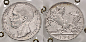 SAVOIA - Vittorio Emanuele III (1900-1943) - 10 Lire 1929 * Biga Pag. 694; Mont. 93 RR AG Colpetti - Sigillata SPL
BB-SPL