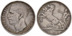 SAVOIA - Vittorio Emanuele III (1900-1943) - 10 Lire 1930 Biga Pag. 695; Mont. 95 R AG Colpetti
qBB