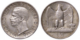 SAVOIA - Vittorio Emanuele III (1900-1943) - 5 Lire 1929 ** Aquiletta Pag. 712a; Mont. 124 AG
qFDC