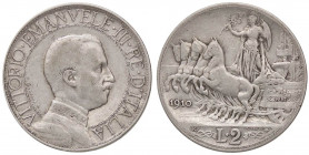 SAVOIA - Vittorio Emanuele III (1900-1943) - 2 Lire 1910 Quadriga lenta Pag. 733; Mont. 148 R AG Segnetto
BB