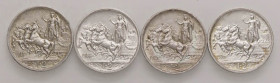 SAVOIA - Vittorio Emanuele III (1900-1943) - 2 Lire 1914÷17 Quadriga Briosa Pag. 737÷740; Mont. 154÷157 R AG
qSPL÷SPL+