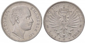 SAVOIA - Vittorio Emanuele III (1900-1943) - Lira 1902 Aquila Pag. 764; Mont. 189 AG Fondi brillanti
qFDC