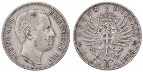 SAVOIA - Vittorio Emanuele III (1900-1943) - Lira 1905 Aquila Pag. 765; Mont. 190 RR AG
qBB/BB