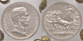 SAVOIA - Vittorio Emanuele III (1900-1943) - Lira 1915 Quadriga briosa Pag. 773; Mont. 200 AG Sigillata Giovanni Gaudenzi
FDC