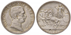 SAVOIA - Vittorio Emanuele III (1900-1943) - Lira 1917 Quadriga briosa Pag. 775; Mont. 202 AG
FDC